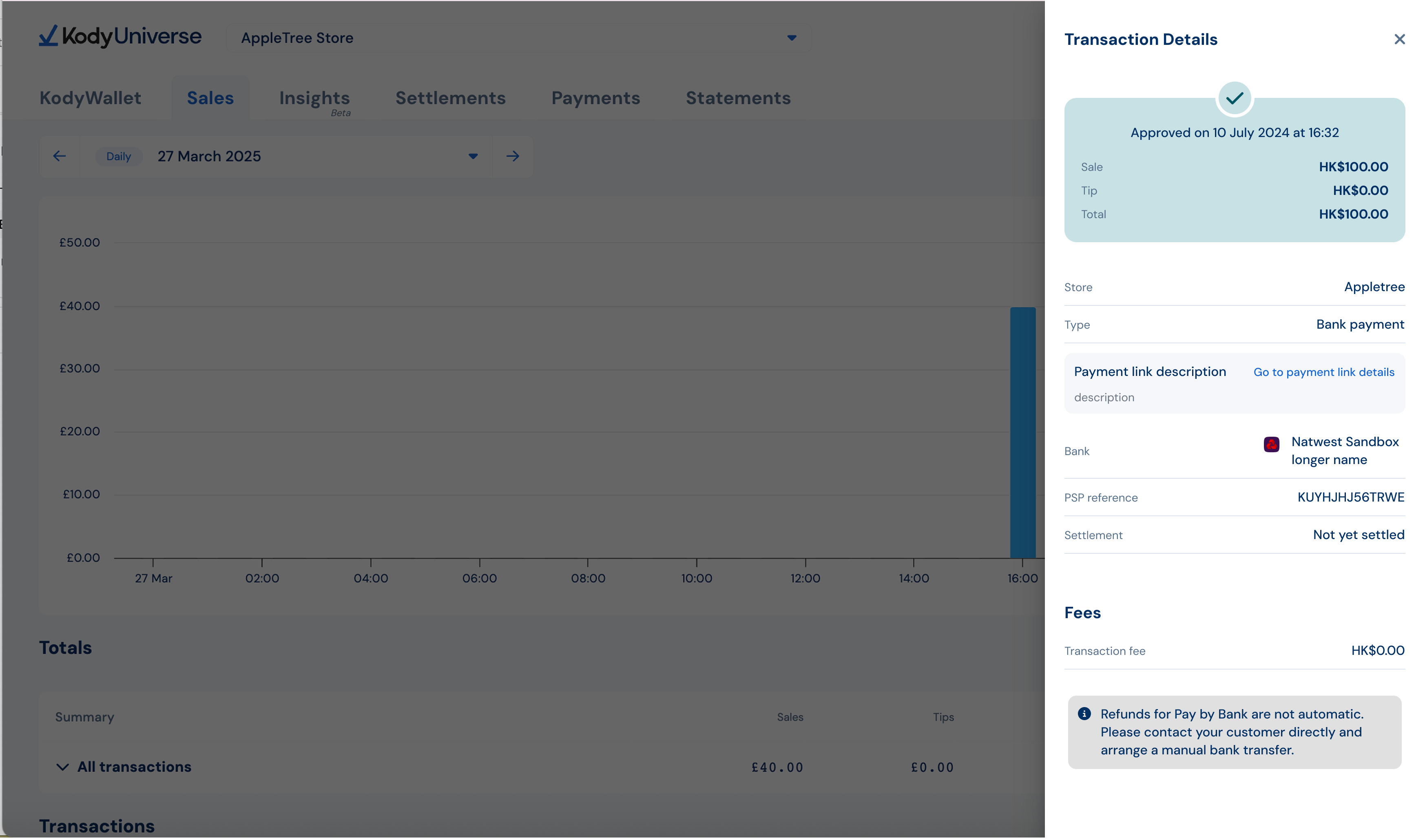 Kody Universe dashboard